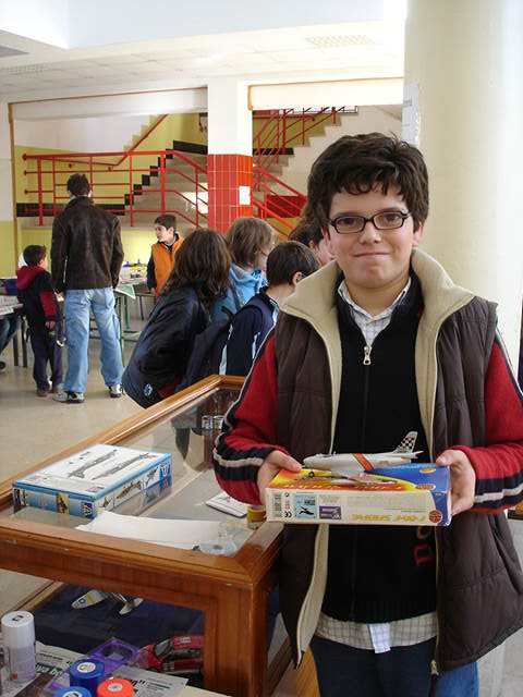O jorge já com bastantes decalques no Sabre
