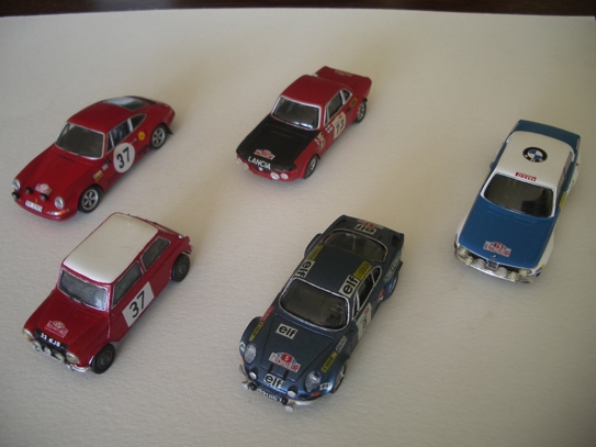 Carros de ralie dos finais dos anos 60, inicio dos 70.<br />Esta época só a conheço dos livros e é a que mais me fascina, pêla diversidade dos carros e tipo de provas.