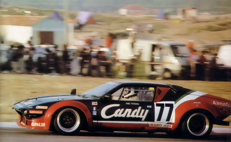 Celestino Pantera no seu De Tomaso Pereira