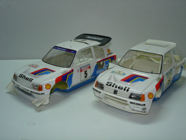 comprei a folha de decals para as cores oficiais da peugeot ficarem iguais.Nas cores da tamiya o azul frança está um pouco para o verde