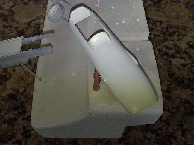 Imagem da carrenagem após a mão de branco, nada de polimento ainda.