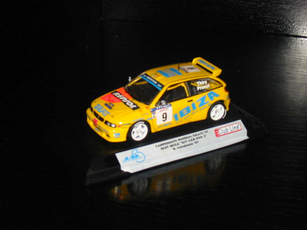 Seat Ibiza Kit Car n°9 Altaya Décals Jal43 Catalunya 97