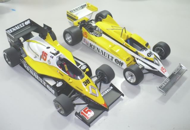 Aqui uma dupla vitoriosa de Renaults, RE30 e RE40