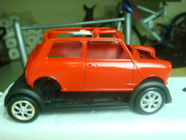 O velhino no chassis do novo.