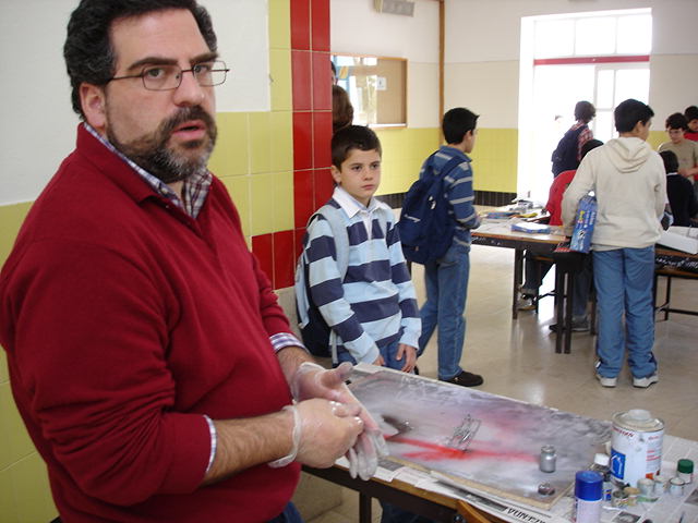 O Profe já todo roto e um bocado farto da rapaziada, ou então &amp;quot;os efeitos dos vapores&amp;quot;
