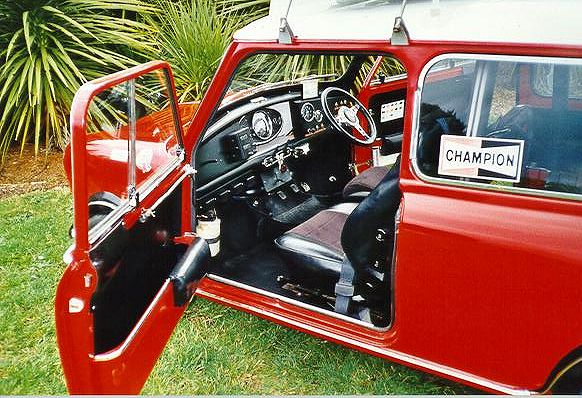 Interior carro de rali