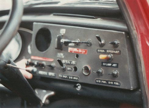 Interior carro de rali