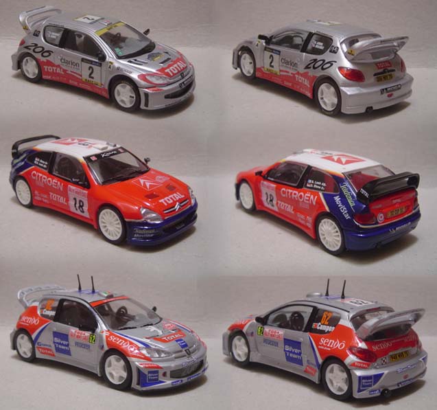 &amp;gt; 206 WRC 2001 - Burns - Rali Catalunha Xsara WRC 2003 - Loeb - Monte Carlo  206 WRC 2004 - Campos - Monte Carlo &amp;lt;