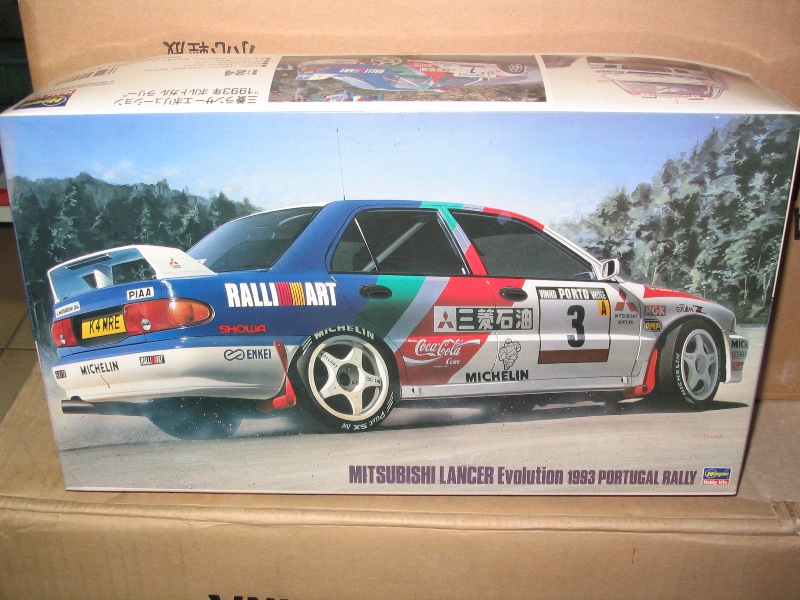 Hasegawa Mitsubishi lancer Evo 93 rally Portugal.jpg