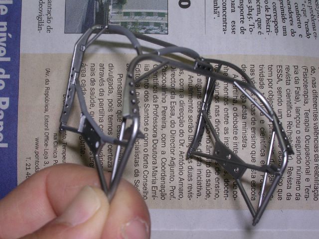 Já pintada com Alclad Magnesium. Pormenores a tinta de oleo preta.